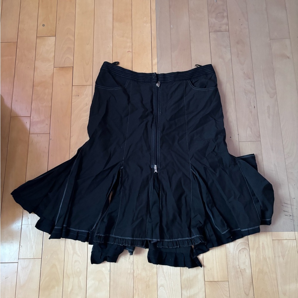Marie Claire frilly ended black midi skirt (NEED GONE)
